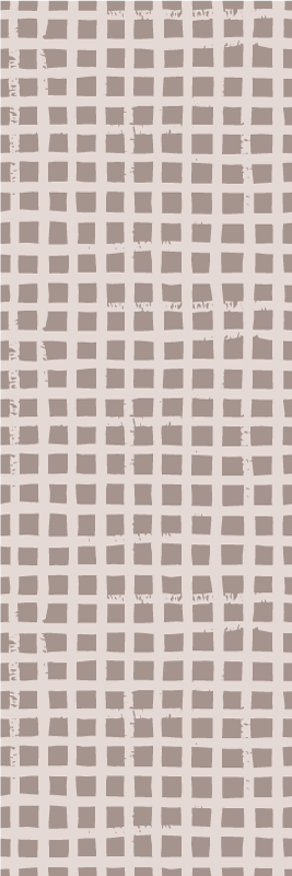 Skandinavia vinyylimatto ruutukuviolla lämpimällä ruskealla - Tenstickers
