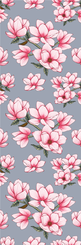 Kolme kaunista magnoliaa vinyylimatto - Tenstickers
