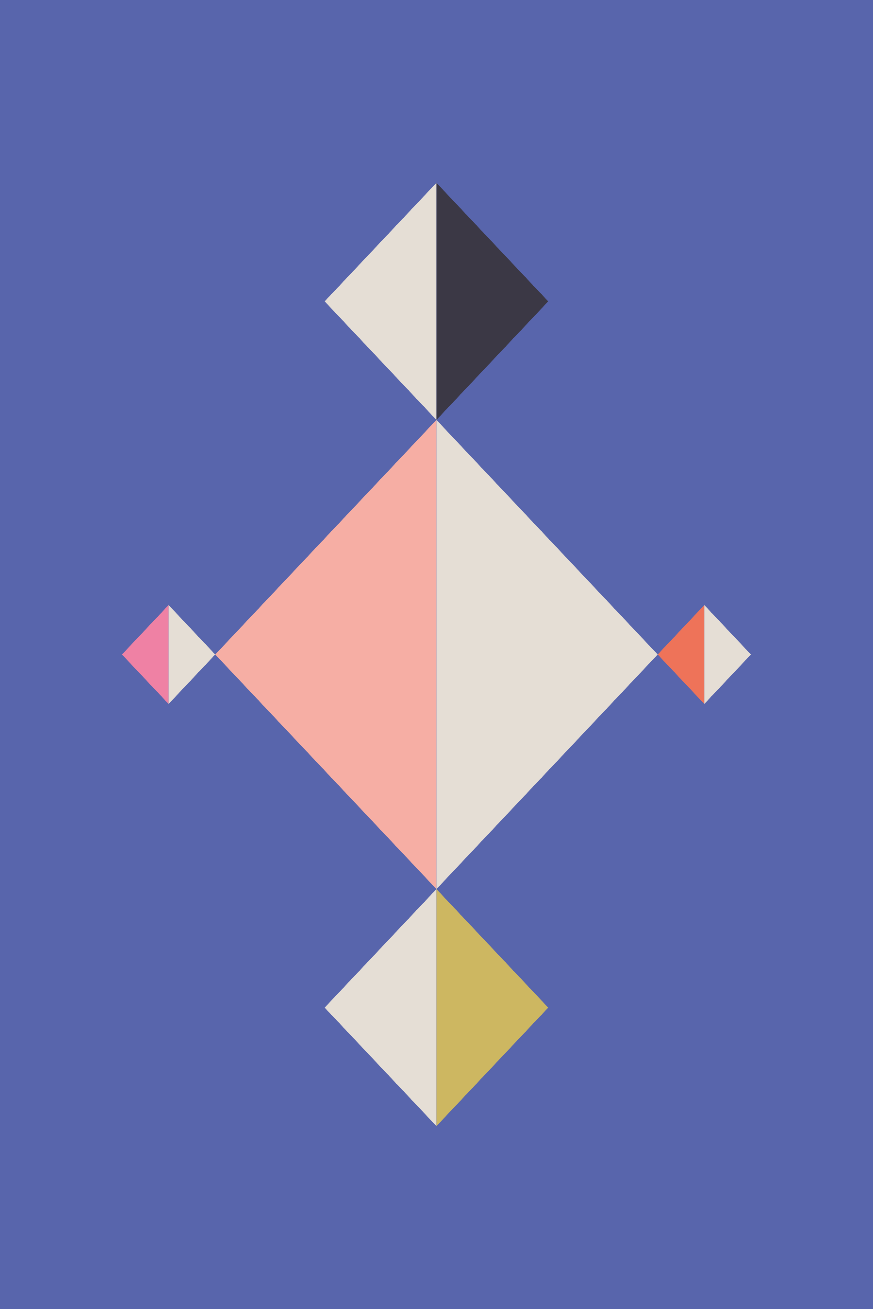 Moderni vinyylimatto geometrinen kuvio taide - Tenstickers