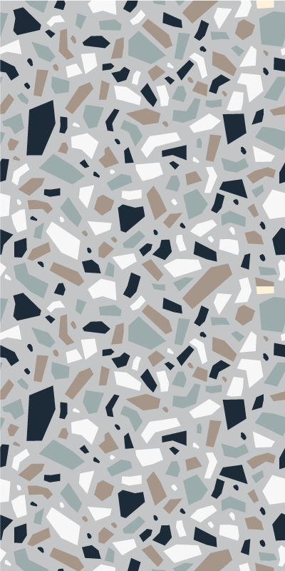 Neutraalit värit terrazzo-kuvio vinyylimatto - Tenstickers