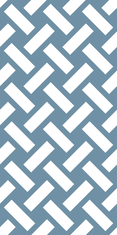 Geometrinen sininen neliökuvio vinyylimatto - Tenstickers