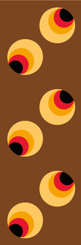 Pop silmämatto vintage vinyylimatto - Tenstickers