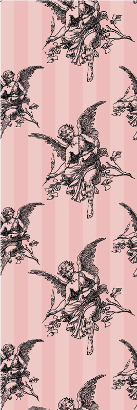 Vintage vinyylimatto toile de jouy -kuosisuunnittelu - Tenstickers