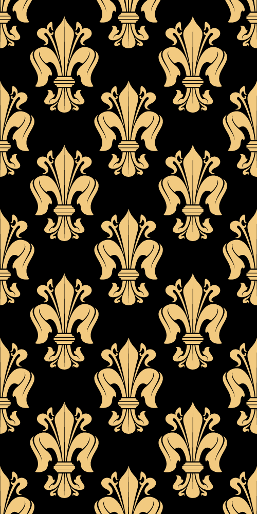 Vintage vinyylimatto kukkakuvioisella designilla - Tenstickers