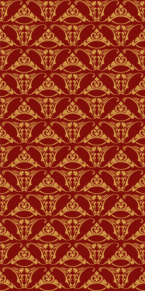 Pugin design vintage vinyylimatto - Tenstickers