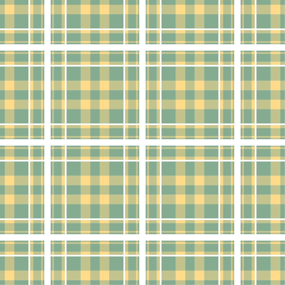 Vintage vinyylimatto keltavihreäruudullisella kuviolla - Tenstickers