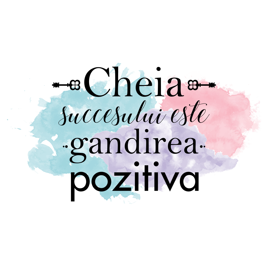 Lauseke vinyylimatto positiivinen ajattelu - Tenstickers
