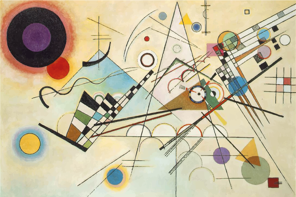 Upeat geometriset taidekuviot vinyylimatto - Tenstickers