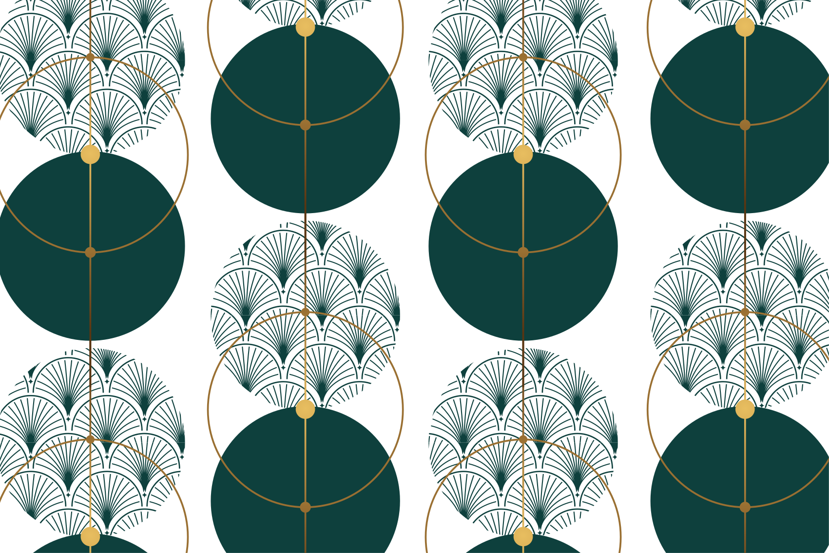 Glamourtyylinen geometrinen vinyylimatto - Tenstickers