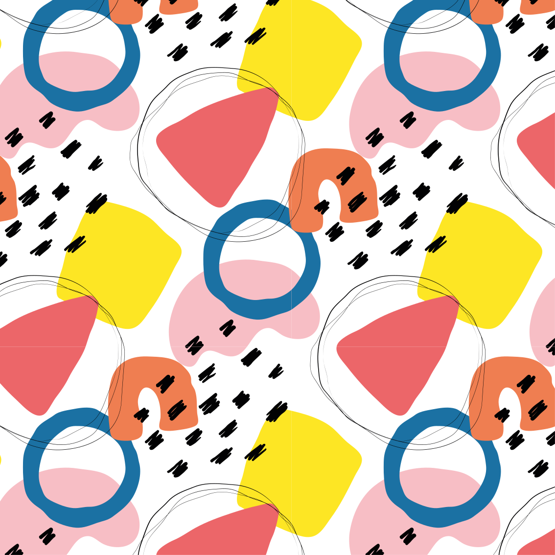 Maalaustaidegeometrinenkuvioinenvinyylimatto - Tenstickers