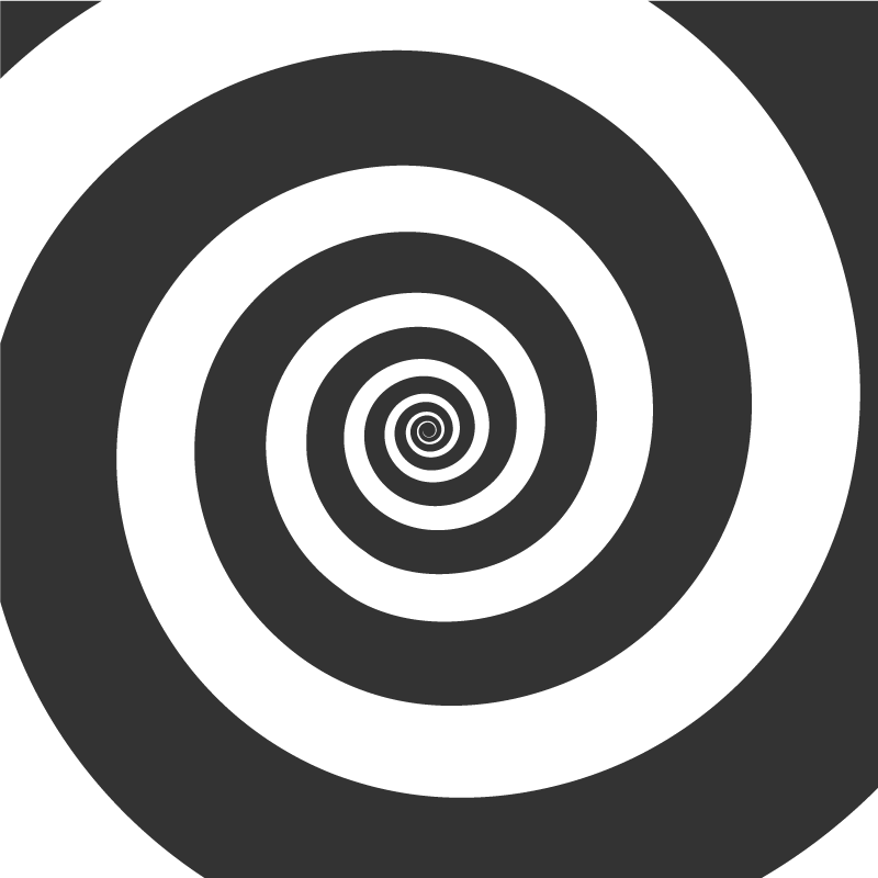Spiraali liike geometrinen vinyylimatto - Tenstickers