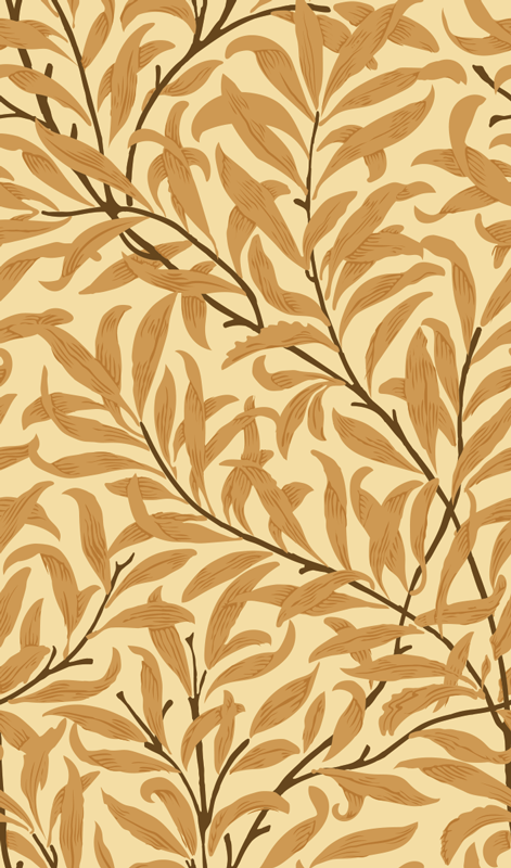 Beige vinyylimatto kasvi-lehtikuvioilla - Tenstickers
