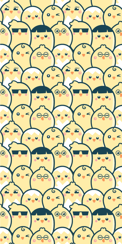 Saumaton kuvio keltaiset tiput verhot 6 - Tenstickers