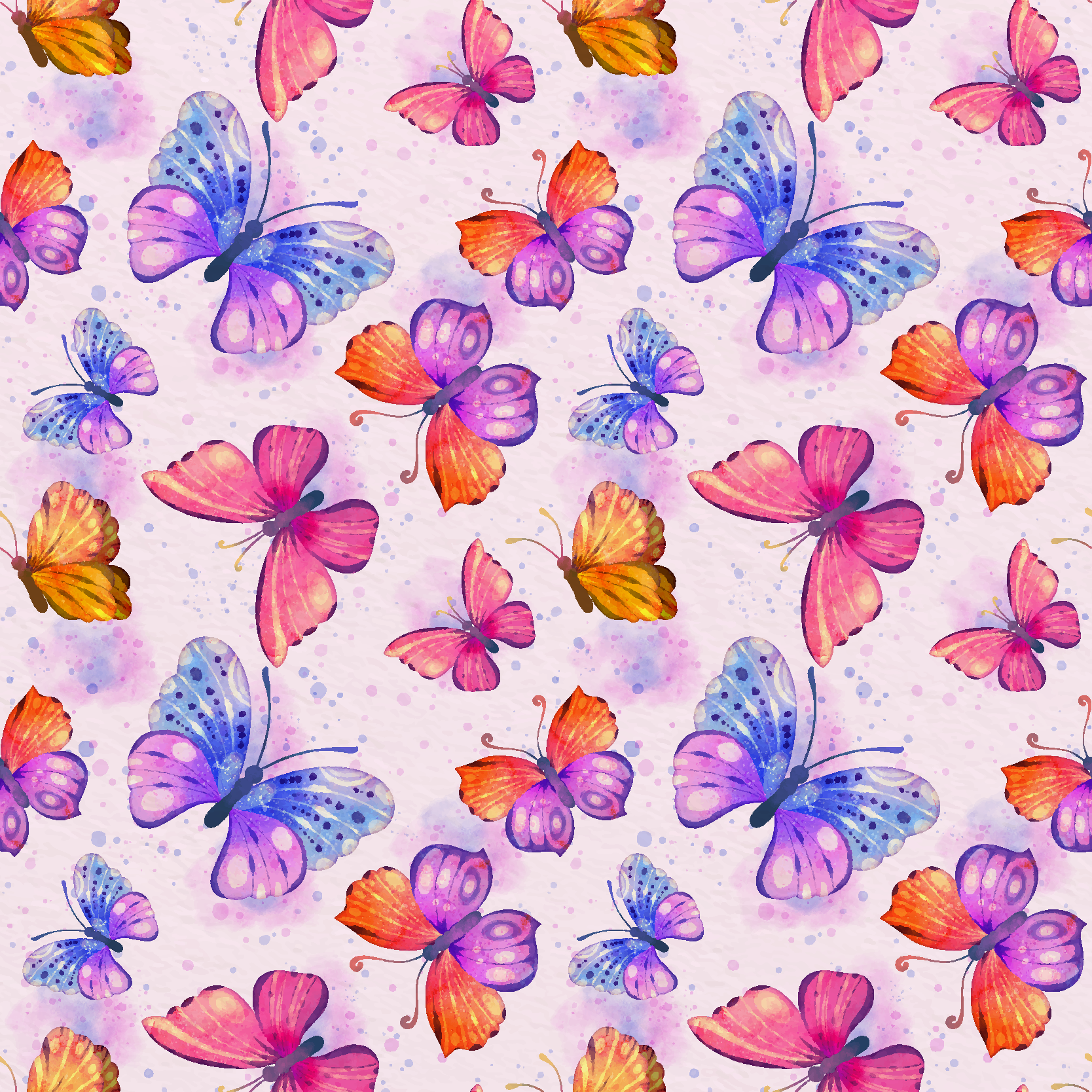 Violetti vinyylimatto värikäs vesiväri - Tenstickers