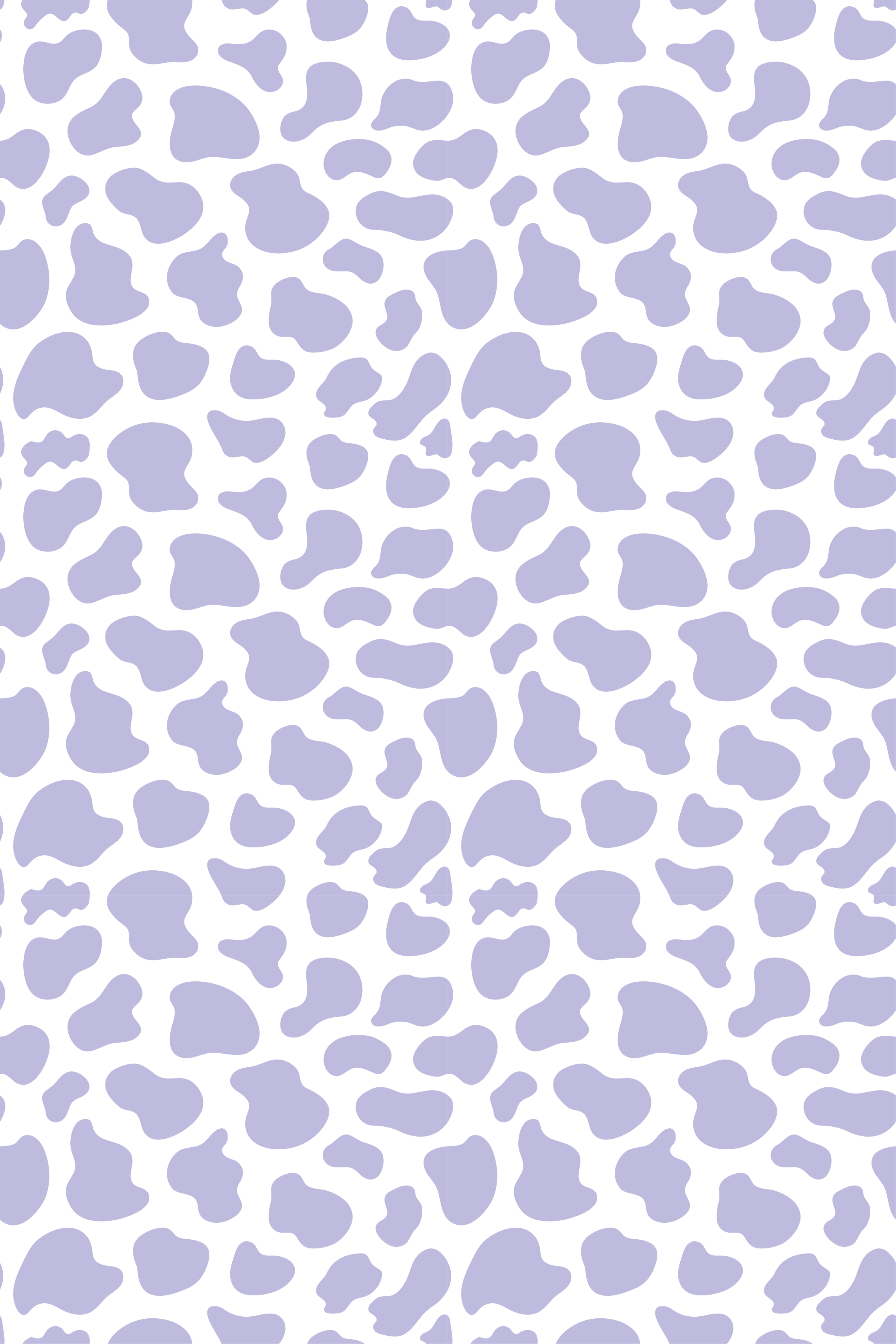 Violetti lehmänkuvioinen vinyylimatto - Tenstickers