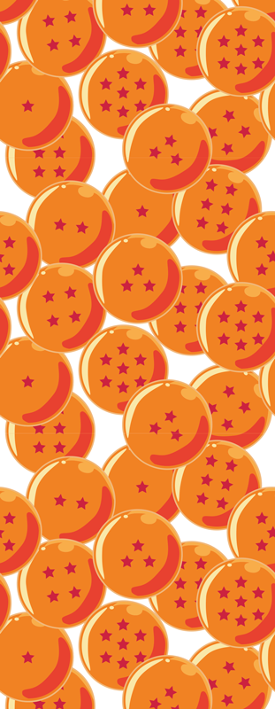 Oranssi vinyylimatto lohikäärmeenkivipallo - Tenstickers