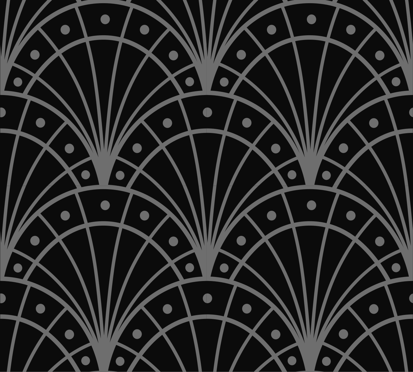 Musta vinyylimatto elegantti musta art deco - Tenstickers