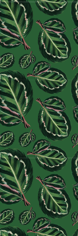 Vihreä maranta vinyylimatto - Tenstickers