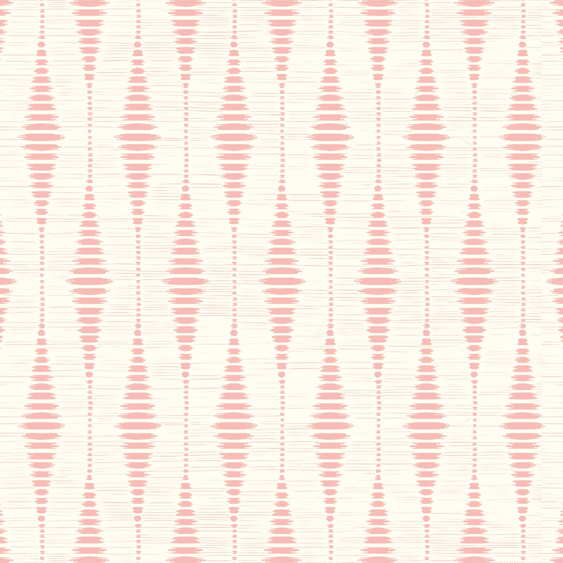 Pastellipinkki rabaul ikat parvekkeen vinyylimatto - Tenstickers