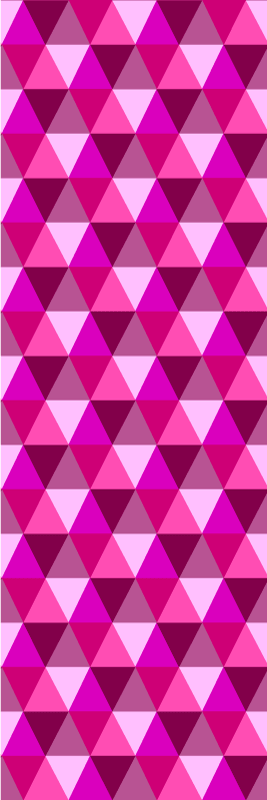 Vaaleanpunainen geometrian vinyylimatto - Tenstickers