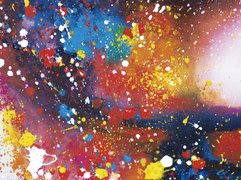 Vinyylimatto moderni abstrakti maalaus - Tenstickers