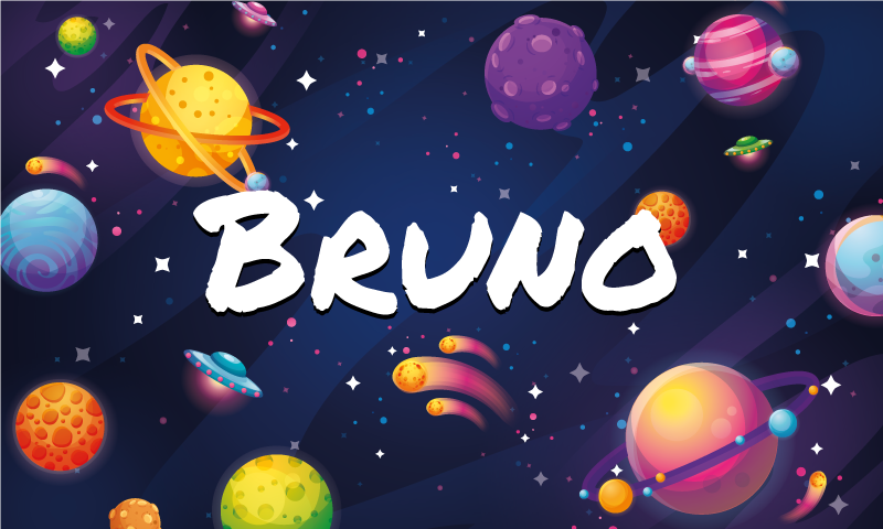 Maailmankaikkeus ja planeetat vinyylimatto nimellä - Tenstickers