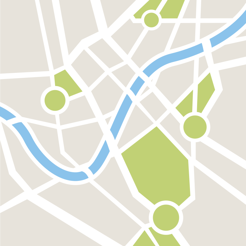 Uskomattomia kaupungin teitä vinyylimatto - Tenstickers