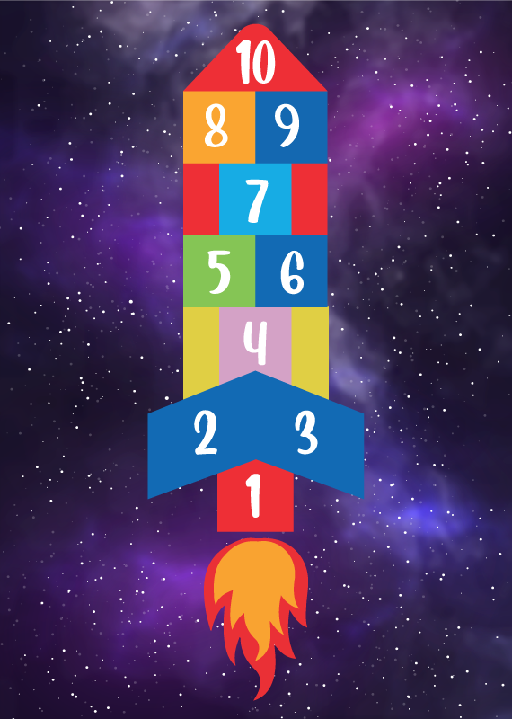 Galaktinen humala vinyylimatto peli - Tenstickers