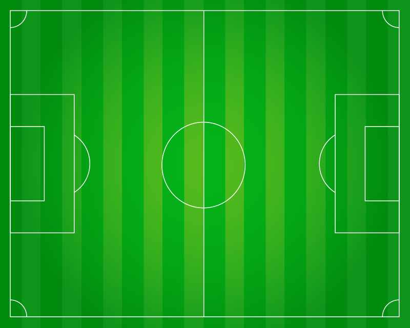 Vinyyli matto jalkapallokenttä teini - Tenstickers