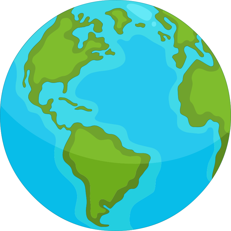 Kuvaava maailmankartta vinyylimatto - Tenstickers