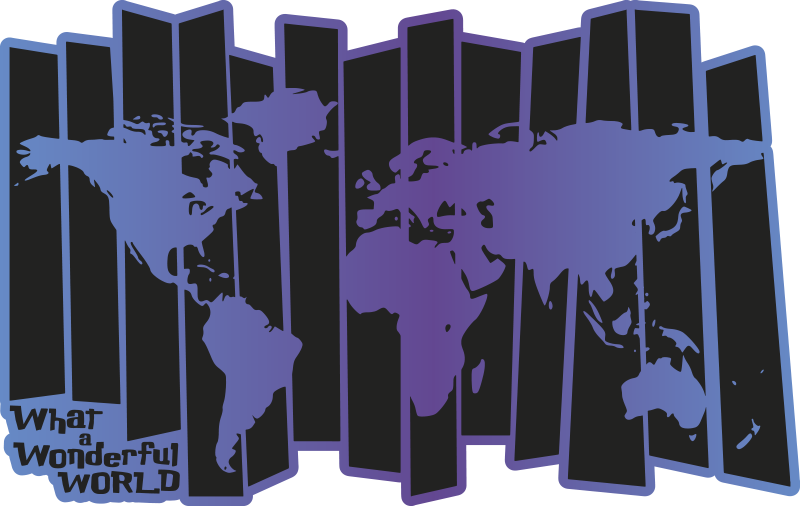 Maailmankartta, mikä upea maailman vinyylimatto - Tenstickers