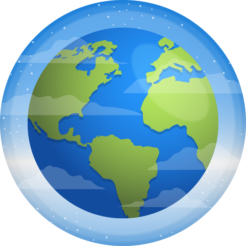 Maapallon hämmästyttävä pyöreä vinyylimatto - Tenstickers