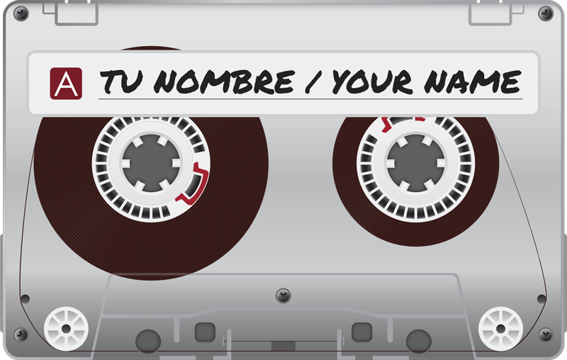 Henkilökohtainen kasetti nimi vinyylimatto - Tenstickers