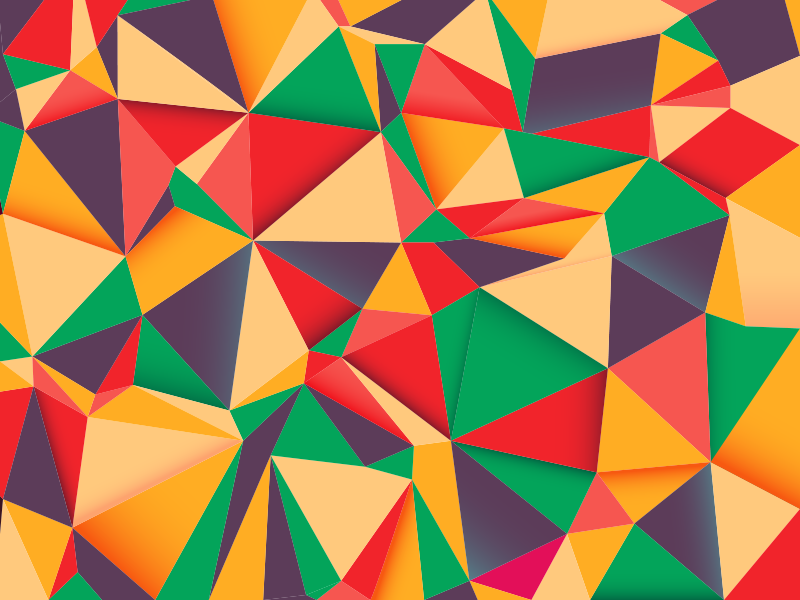 Vinyylimatto värikäs kolmio tyyli - Tenstickers