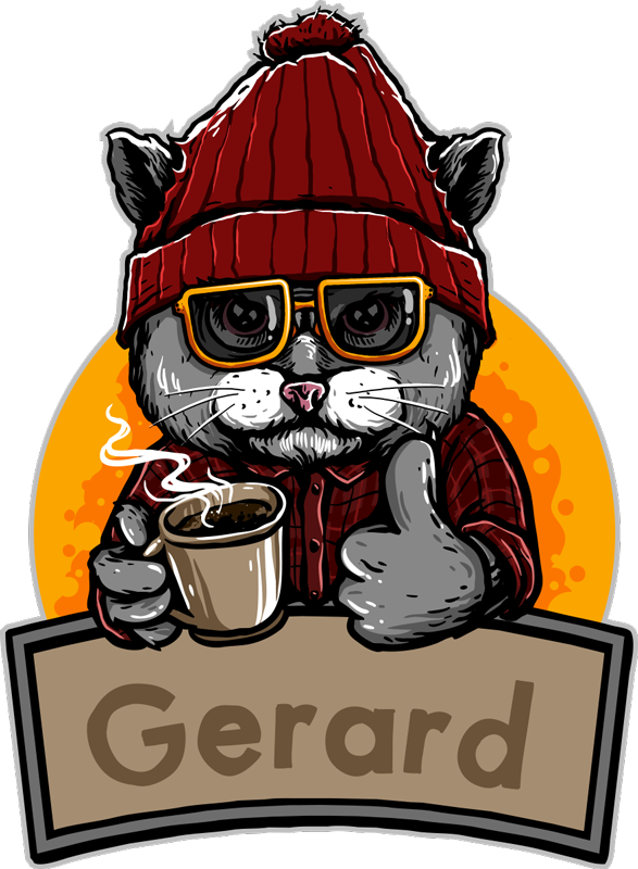 Vintage vinyylimatto henkilökohtaistettu kissa - Tenstickers