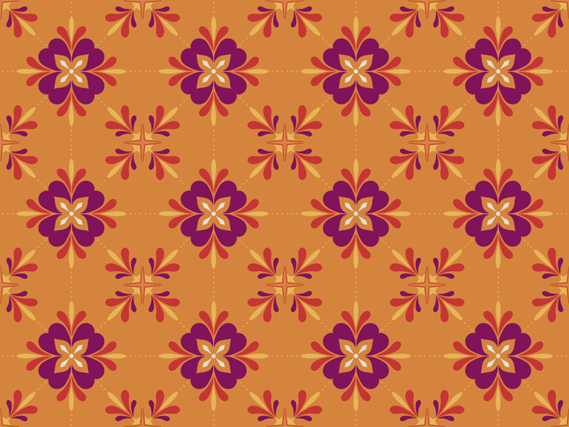 Upea värikäs laatat vinyylimatto keittiöön - Tenstickers