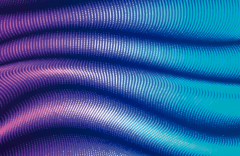 Abstrakti violetti raidat vinyyli matto - Tenstickers