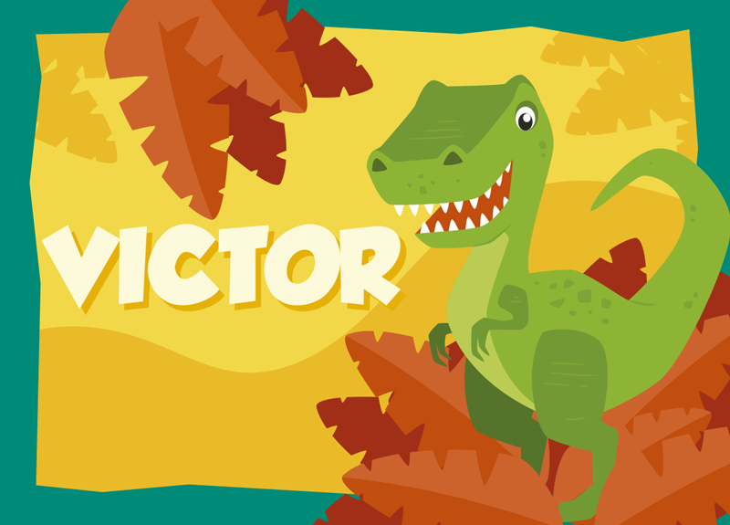 Dinosaurus vinyylimatto nimellä - Tenstickers