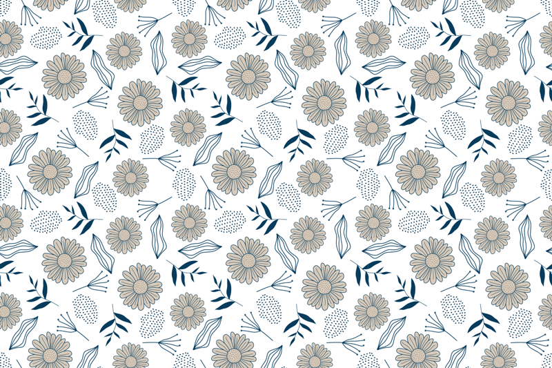 Ihana beige päivänkakkara vinyyli makuuhuone matto - Tenstickers