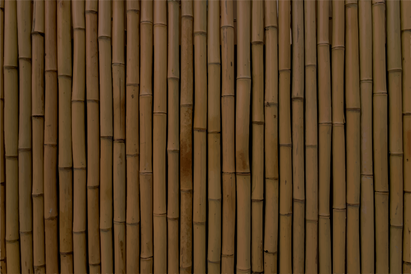 Tumma bambu jäljitelmä moderni vinyyli matto - Tenstickers