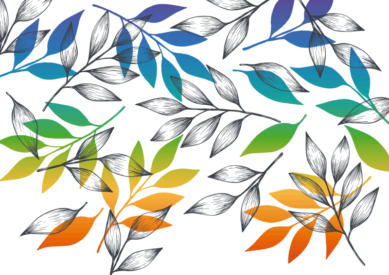 Sateenkaari jättää modernin vinyylimaton - Tenstickers