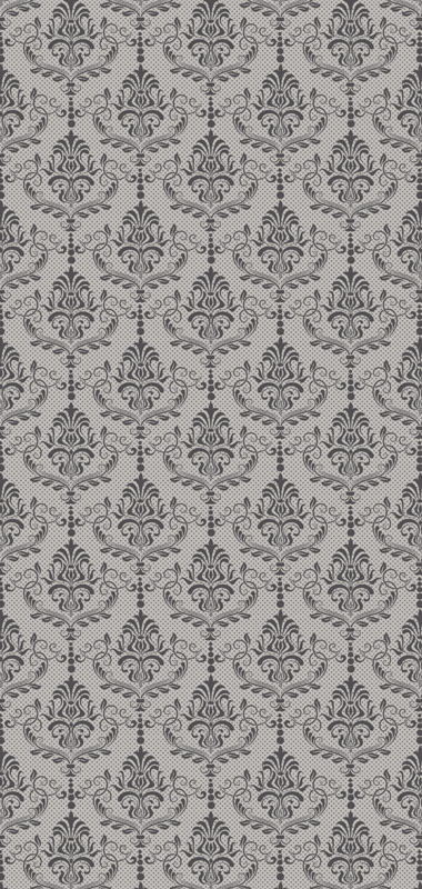 Kaunis koriste kukka Harmaa vinyylimatto - Tenstickers