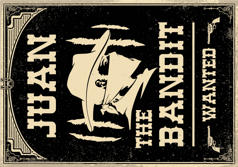 Mahtava rosvo nimi vinyylimatto - Tenstickers