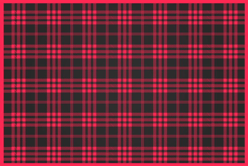 Joulu tartan kuvio jouluinen vinyylimatto - Tenstickers