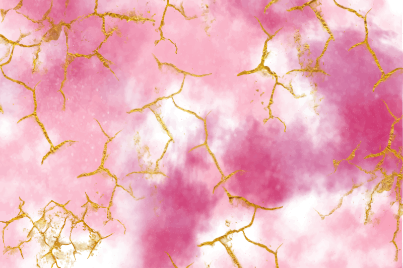 Samppanja ruusukulta kimaltelee marmorilla Tekstuuri vinyylimatto - Tenstickers