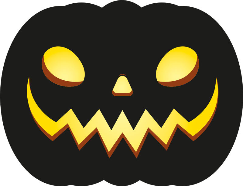 Kauhistuttava halloween kurpitsa halloween vinyylimatto - Tenstickers