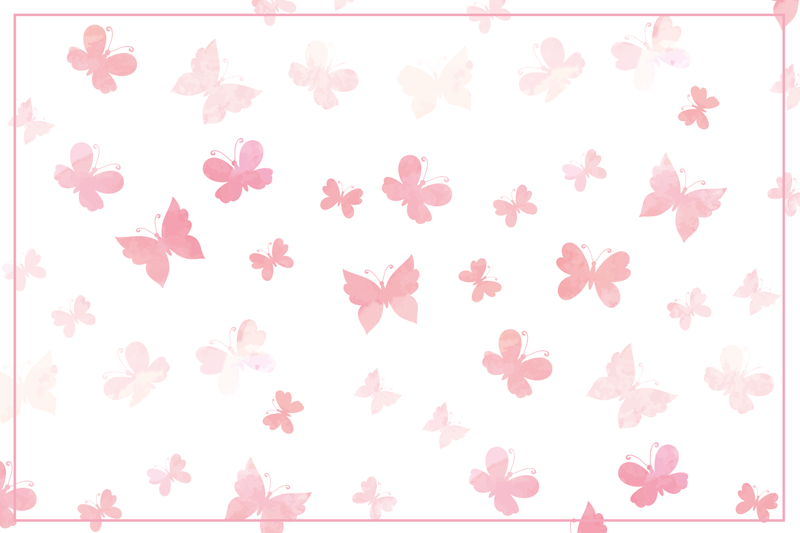 Vaaleanpunaiset perhoset Vaaleanpunainen vinyylimatto - Tenstickers