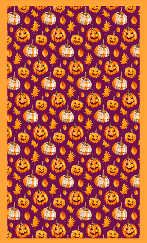 Kurpitsa kuvio halloween vinyylimatto - Tenstickers