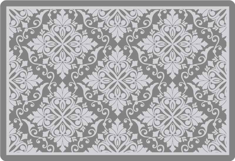 Tyylikäs yksivärinen lehdet vinyylimatto minimalistinen - Tenstickers