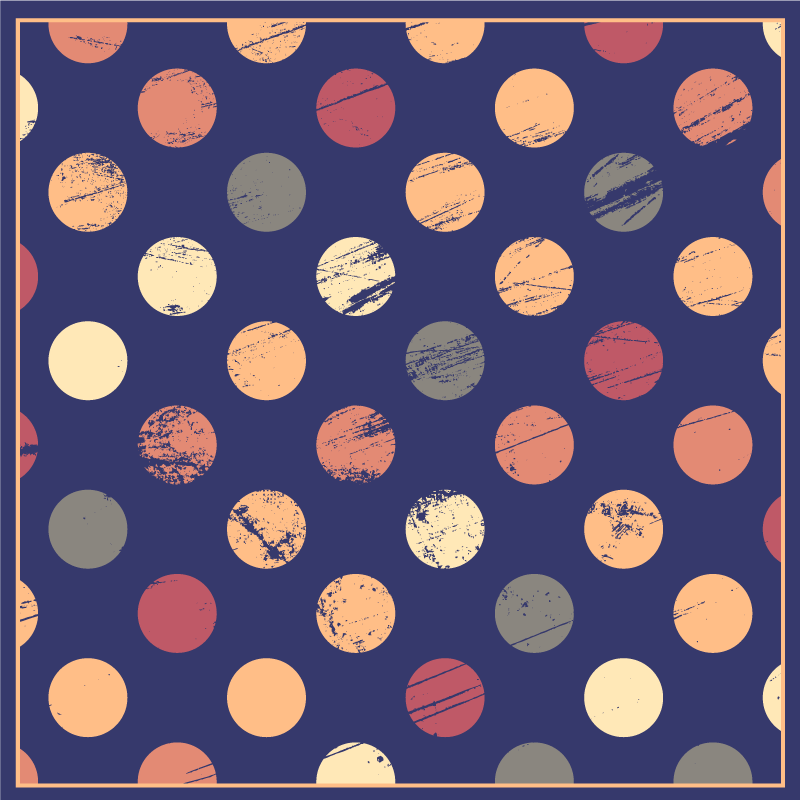 Abstrakti pistekuvio vinyylimatto geometrinen - Tenstickers